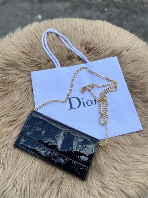 white dior wallet on chain|christian Dior wallet on chain.